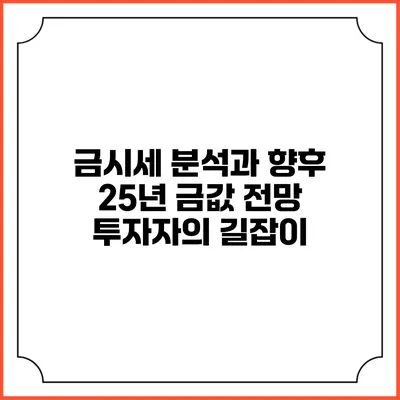 금시세 분석과 향후 25년 금값 전망: 투자자의 길잡이